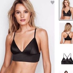 Victoria's Secret VS Satin Bralette Black Medium